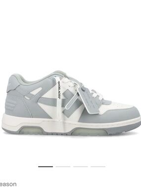 Off-White Out Of Office Lace-Up Sneakers in Light Grey and White